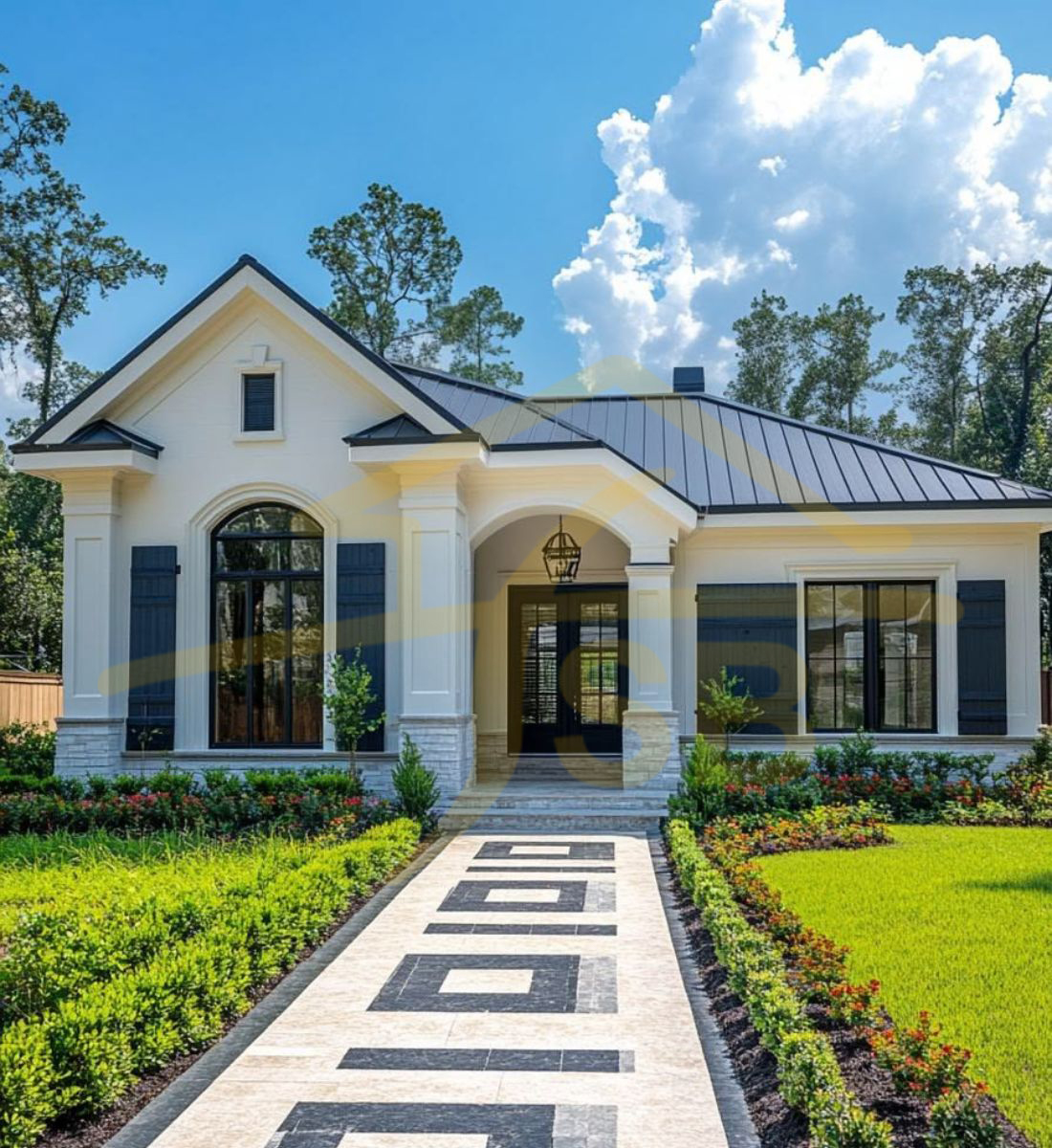 Single-Story House Front Design